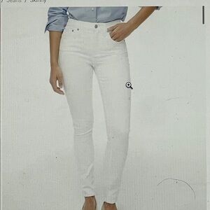 J. Crew Women's Crisp Toothpick White Skinny Jeans